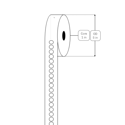round thermal labels