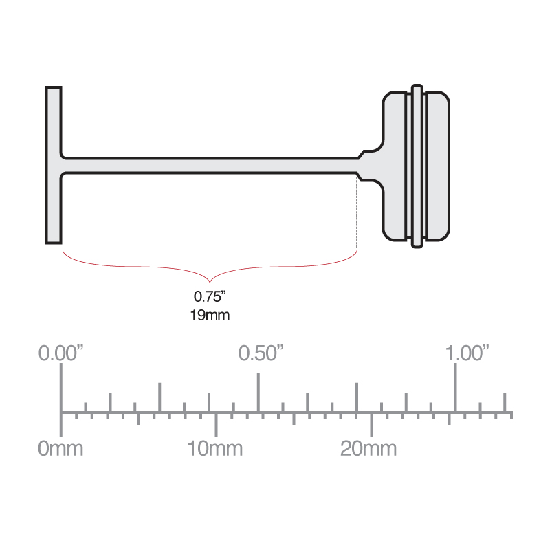 Avery Dennison 08960 1 Inch (0.75in./19mm) Natural Standard Paddle