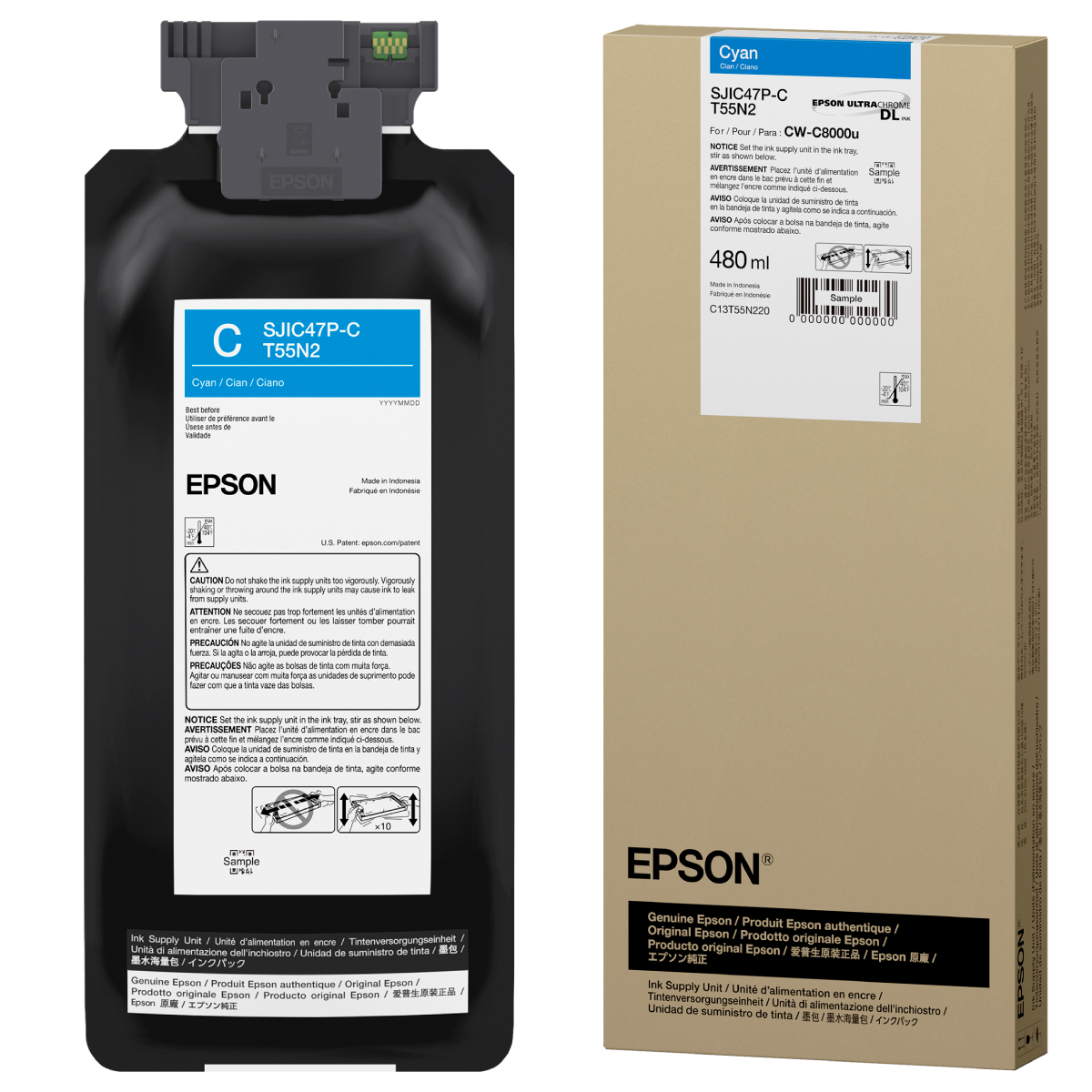 Epson ColorWorks CW-C8000 Cyan Pigment Ink