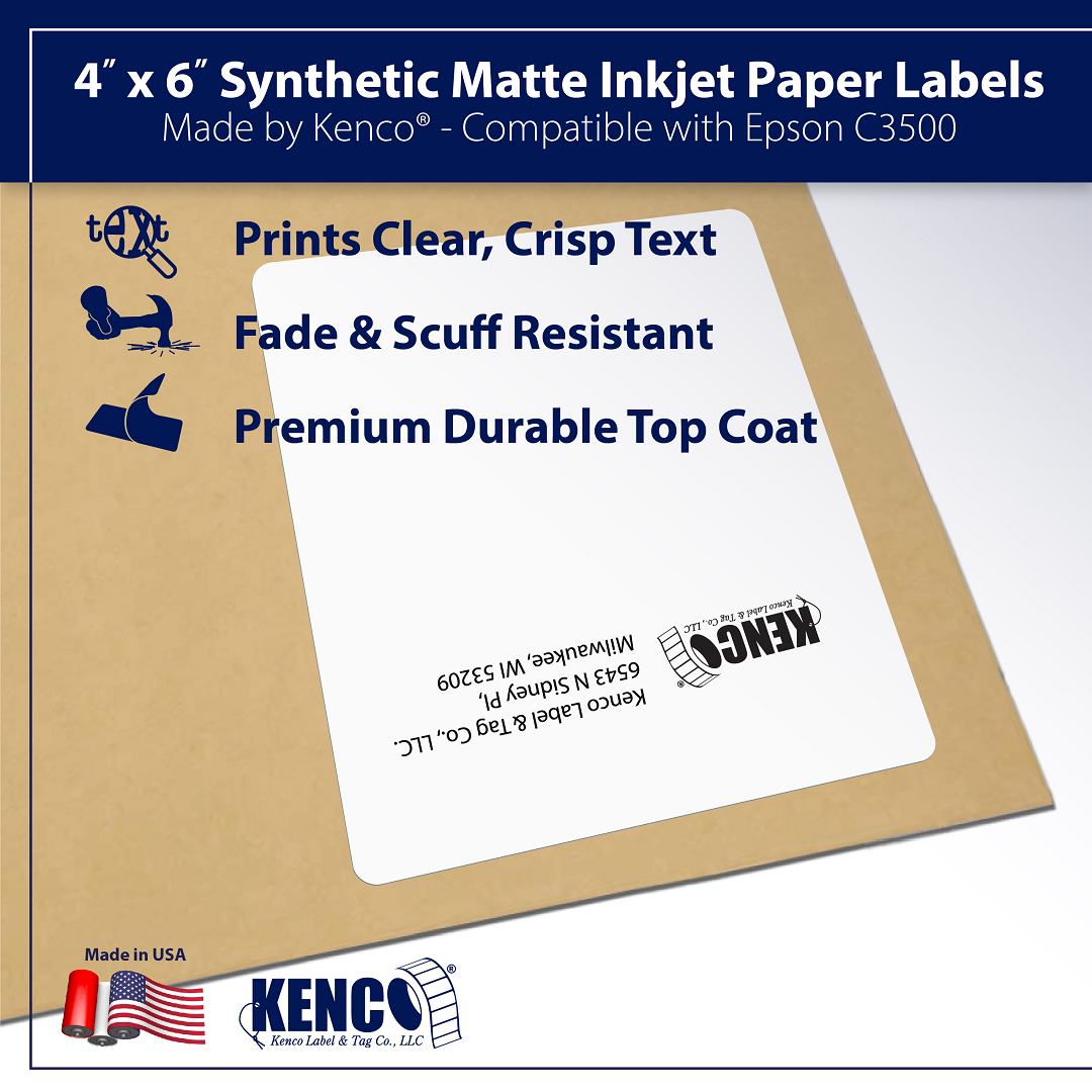 Epson Compatible 4" x 6" Round Corner Rectangle High Performance Matte