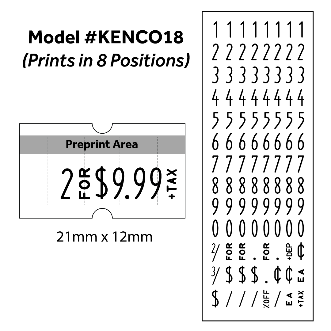 Kenco 18 1-Line Label Price Gun
