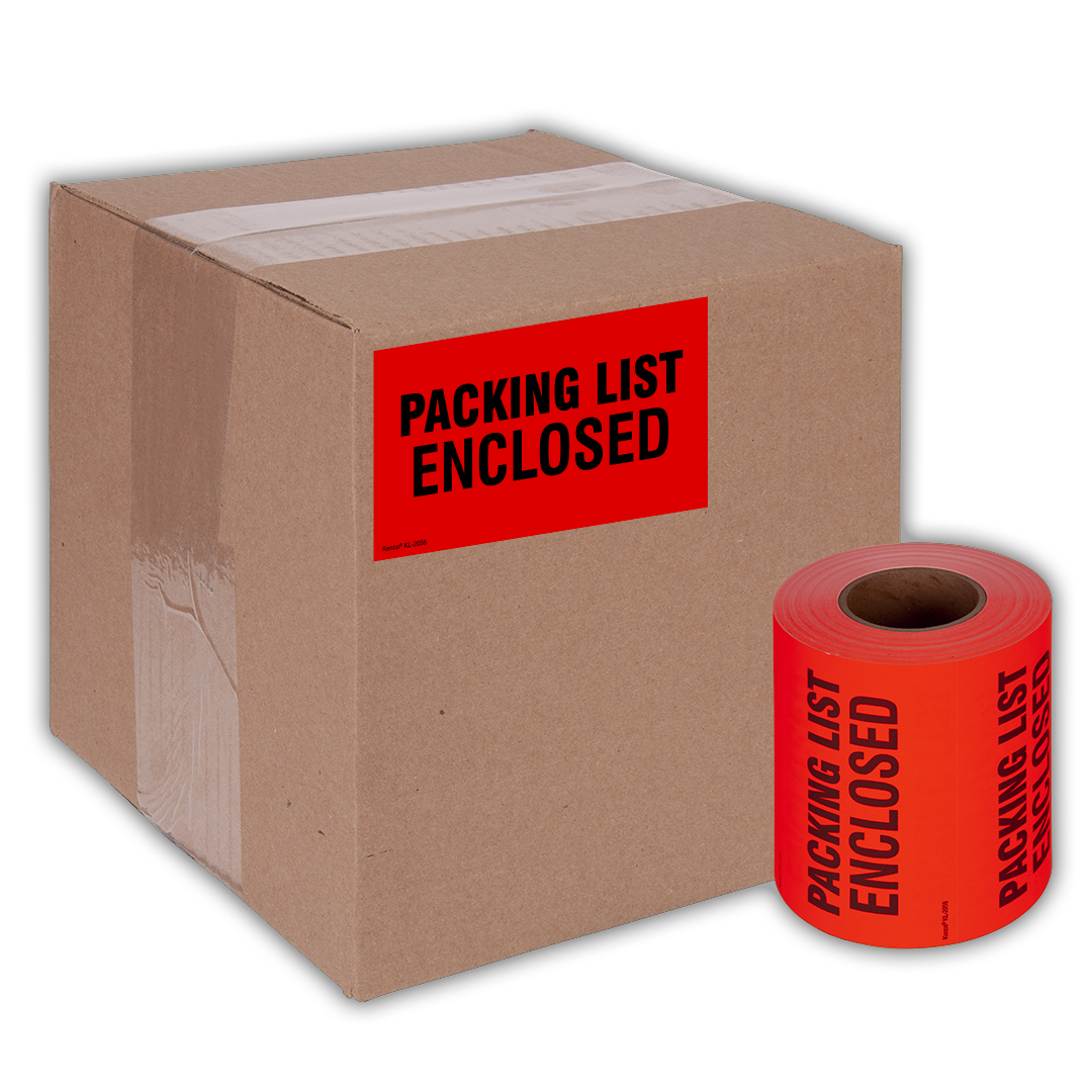 Packing List Enclosed Shipping Label Stickers