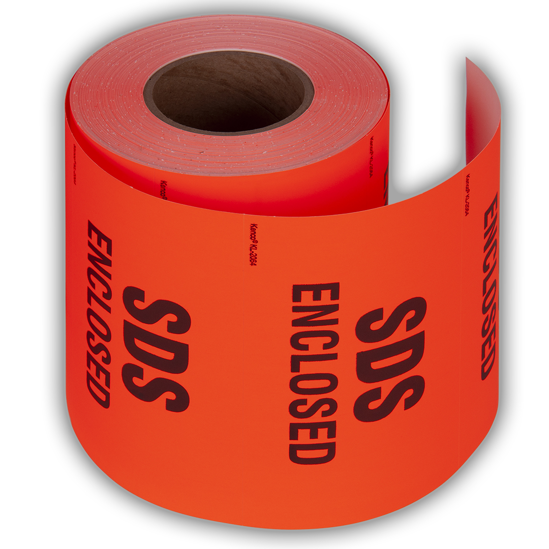 SDS Enclosed Shipping Label Stickers
