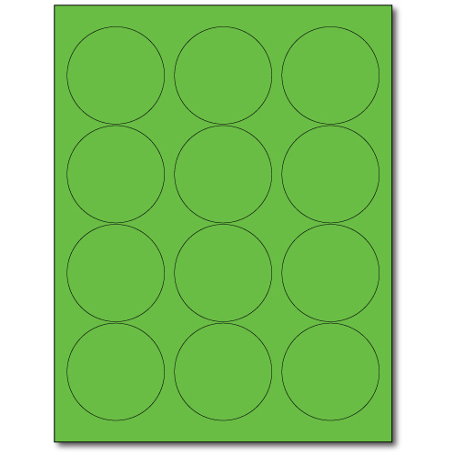 2.5in. Circle Laser and Inkjet Labels Kenco Label & Tag