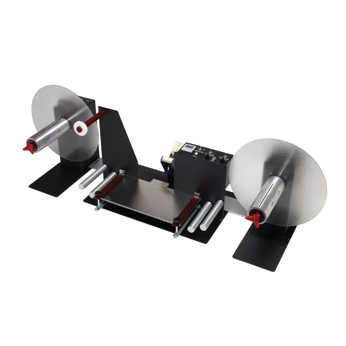 Label Splicing System for 16” Diameter Rolls.