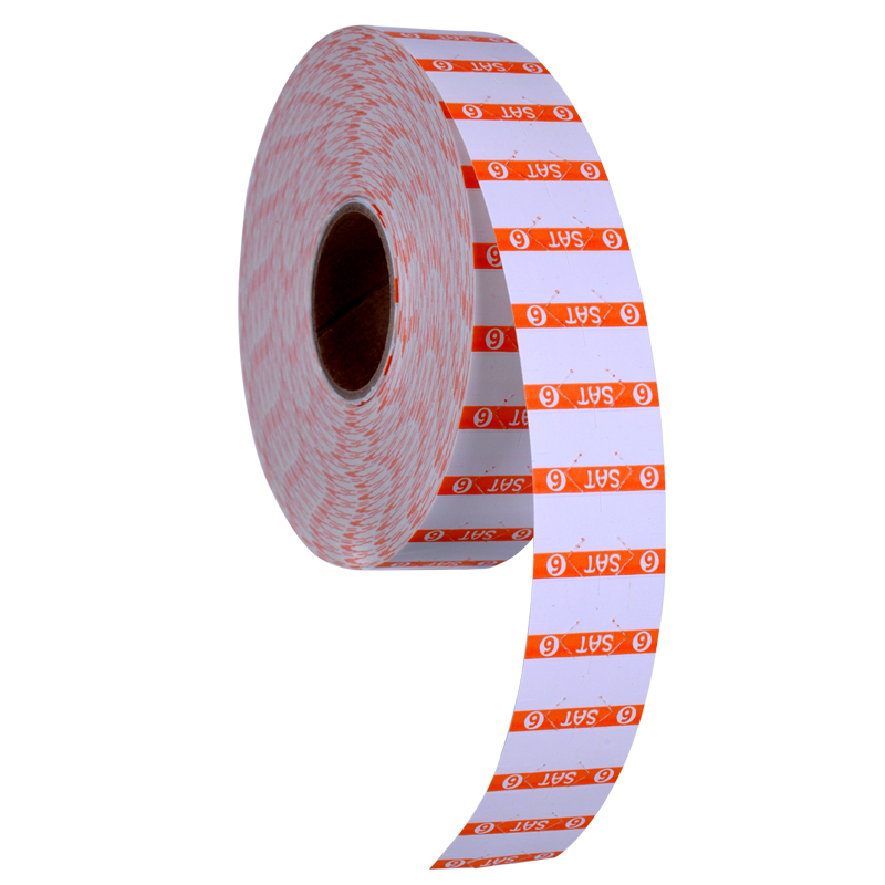 Label Reverse Orange Reverse Print on White