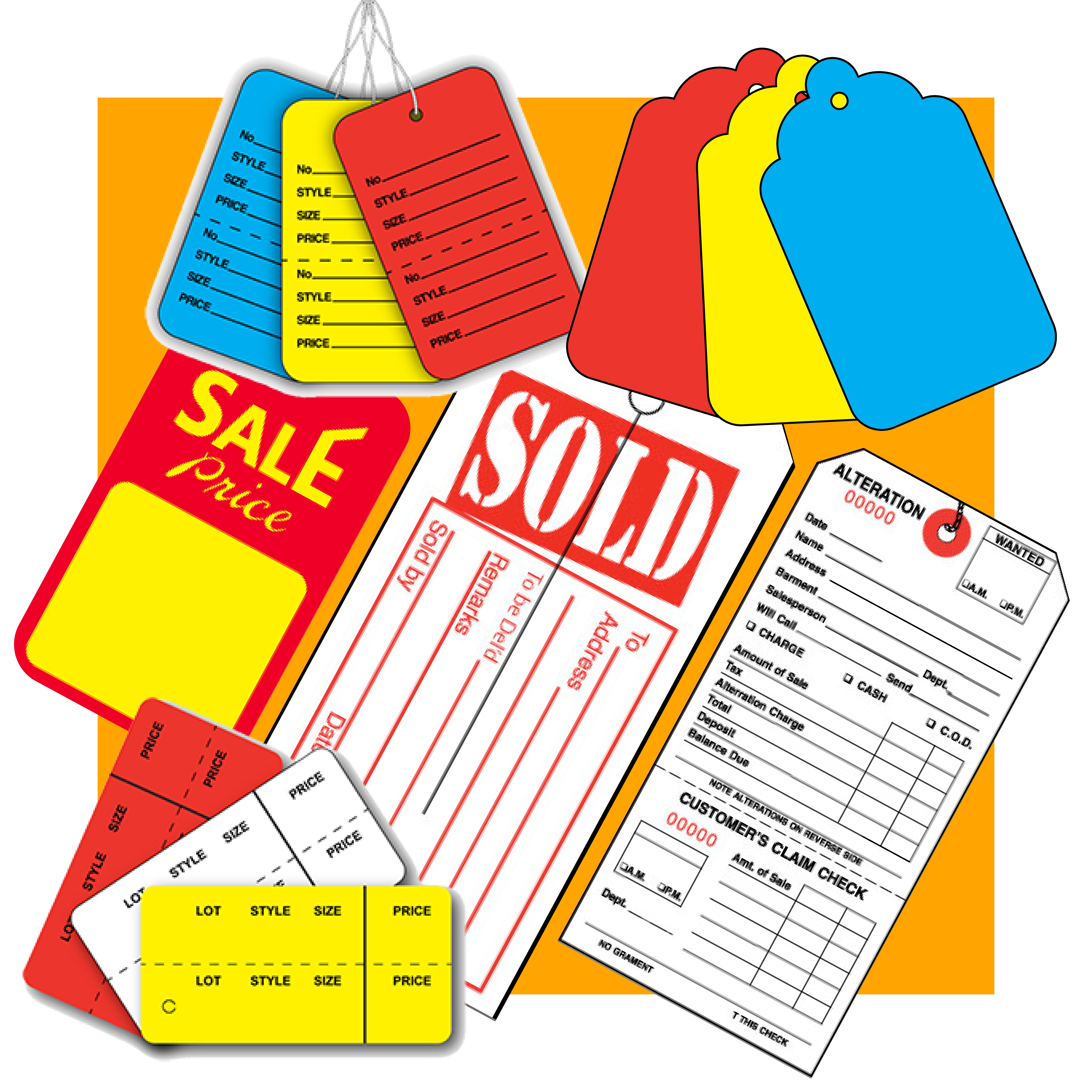 Collection Stock Tags All Categories | Kenco Label & Tag