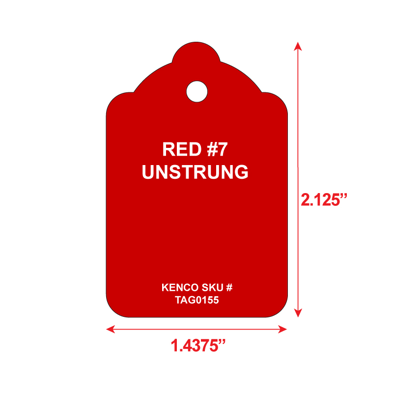 Colored Merchandise Tags (Unstrung) | Kenco Label & Tag