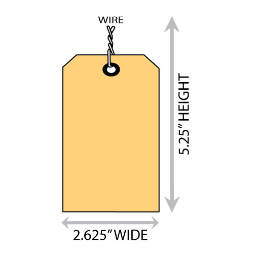 Manila Shipping Tags (Wire Strung) Kenco Label & Tag