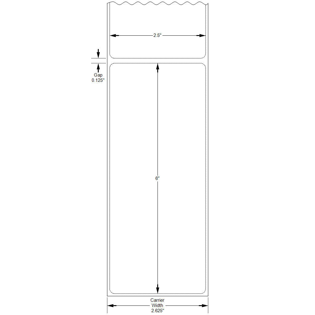 2" Core Stock Blank Labels | Kenco Label & Tag